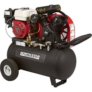 NorthStar Portable Gas-Powered Air Compressor 20-Gal Hor Tank 13.7 CFM @ 90 PSI