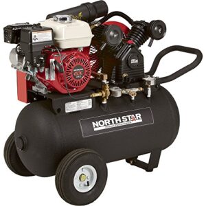 NorthStar Portable Gas-Powered Air Compressor 20-Gal Hor Tank 13.7 CFM @ 90 PSI