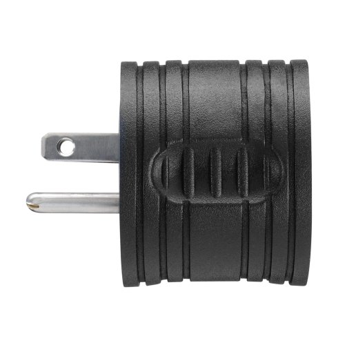 PowerFit PF921599 3-Prong 30-Amp RV Male Plug Adapter for 15-Amp Female Connector