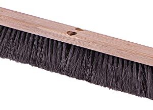 SPARTA Tampico Floor Sweep, Floor Brush for Cleaning, 24 Inches, Black