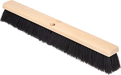 SPARTA Tampico Floor Sweep, Floor Brush for Cleaning, 24 Inches, Black