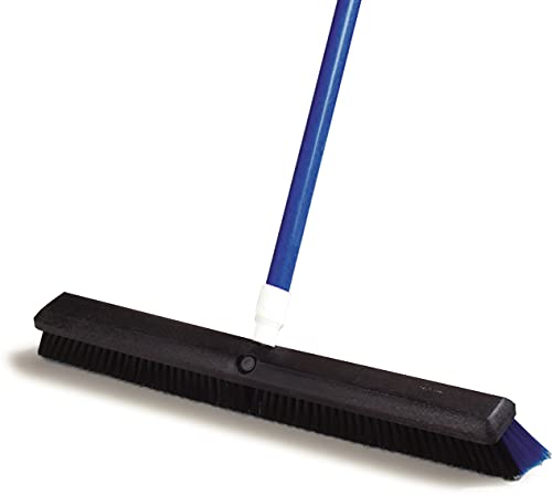 SPARTA Flo-Pac Plastic Broom Head, Omni Sweep for Cleaning, 24 Inches, Black