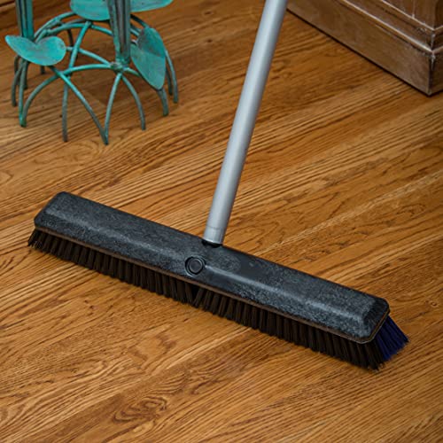 SPARTA Flo-Pac Plastic Broom Head, Omni Sweep for Cleaning, 24 Inches, Black