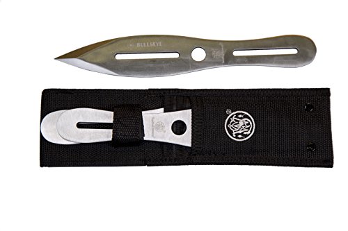 Smith & Wesson SWTK10CP Three 10in Stainless Steel Throwing Knives Set with Nylon Belt Sheath