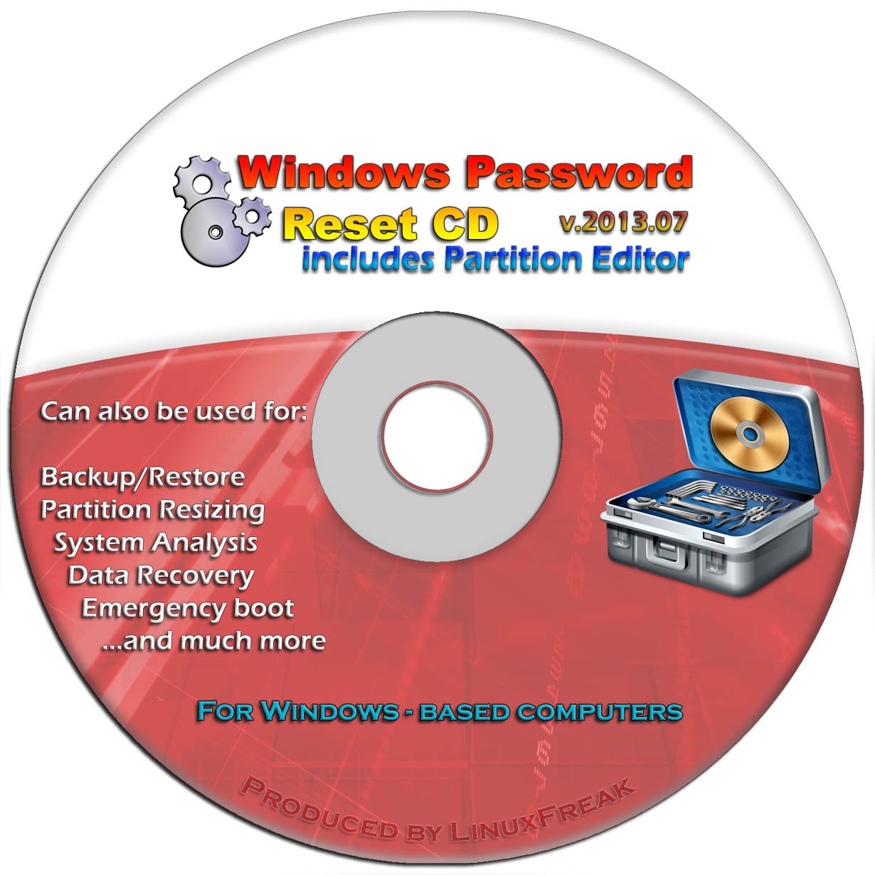 Password Reset and Data Recovery Tools for use with Windows