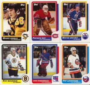 1986/1987 topps hockey complete near mint hand collated 198 card set.