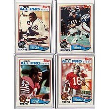 1982 topps football complete mint hand collated 528 card set, featuring rookie cards of lawrence taylor, ronnie lott, anthony munoz and others.