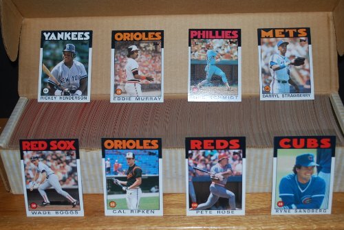 1986 Topps Baseball Complete Set (792 Cards) (Ozzie Guillen) Len Dykstra) Cecil Fielder) Rookie Cards)