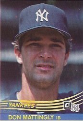 1984 donruss baseball complete set 660 cards contains don mattingly rookie