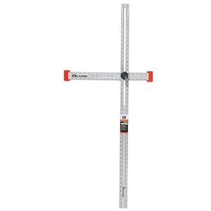 kapro - 317 adjustable drywall t-square tool - aluminum - for layout and marking - features sliding head and dual directional printed scale - 48 inch
