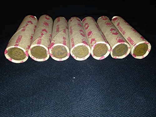Unsearched Wheat Penny Shot Gun Roll w/ Indian Head Cent Ends Old Us Coin Shotgun Lot