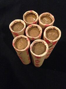 unsearched wheat penny shot gun roll w/ indian head cent ends old us coin shotgun lot