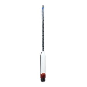 thermco acc8511pc salt brine sodium chloride polycarbonate hydrometers, 0 to 100% range, 0.01 division, 300mm length