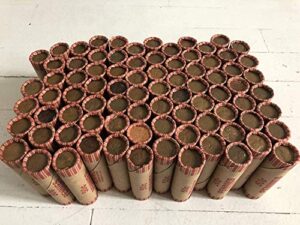 3 unsearched shotgun roll of lincoln wheat cents pennies - 150 coins lot