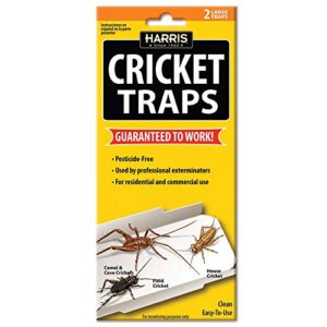 harris natural cricket glue traps with irresistible lure (2-pack)