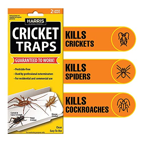 Harris Natural Cricket Glue Traps with Irresistible Lure (2-Pack)