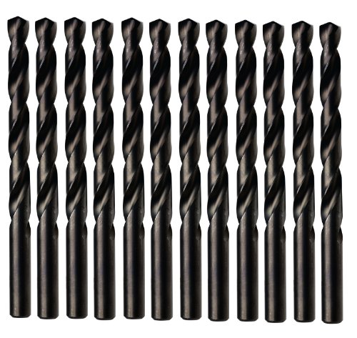 IRWIN 63513 13/64-Inch Black Oxide 135-Degree Jobber Length, Pack of 12