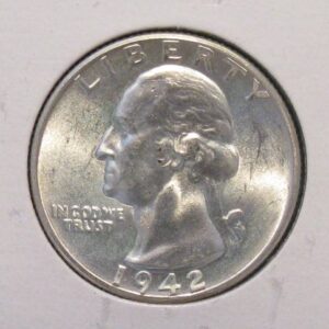 1942-D Choice BU Silver Washington Quarter