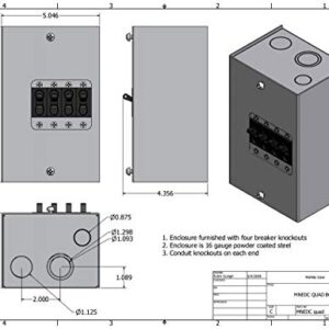 Midnite Solar Breaker Box MNEDC Quad