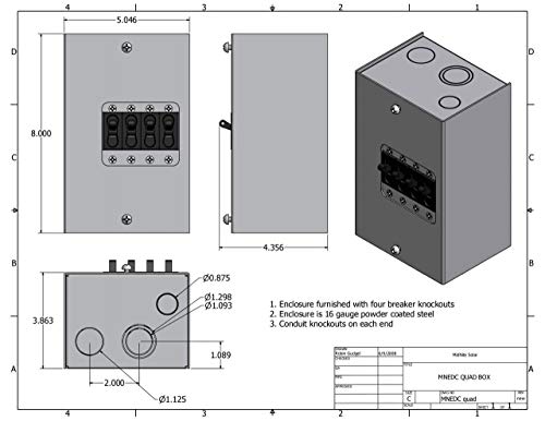 Midnite Solar Breaker Box MNEDC Quad