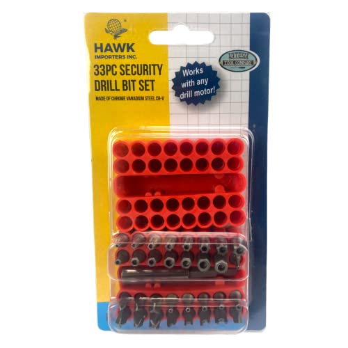 ARTESIA TOOL 33 Pc Security Bit Tamper Proof & Resistant Set | Chrome Vandium Construction | Includes SAE Hex, Metric Hex, Star Bits, Torq, Spanner, and Triwing for Multi-Purpose Use