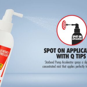 Starbond "Pinocchio" Pump CA Glue Accelerator - Instantly Dries Super Glue (8 Ounce)