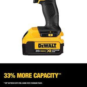 DEWALT 20V MAX* Cordless Impact Wrench Kit with Hog Ring, 3/8-Inch (DCF883M2)