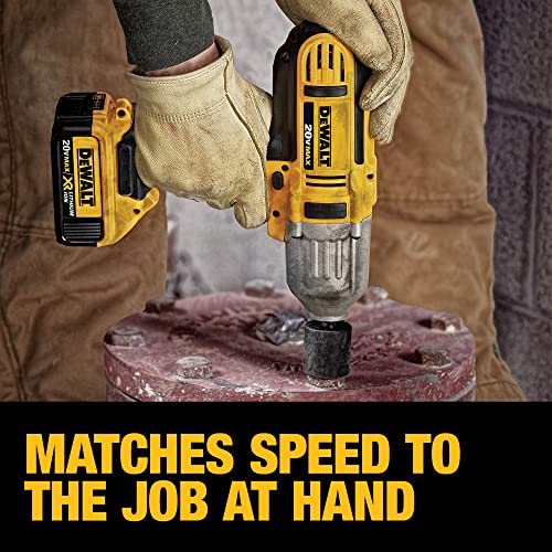 DEWALT 20V MAX* Impact Wrench, High Torque, Hog Ring Anvil, 1/2-Inch (DCF889HM2)