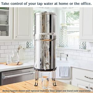 Royal Berkey Gravity-Fed Stainless Steel Countertop Water Filter System 3.25 Gallon with 2 Authentic Black Berkey Elements BB9-2 Filters