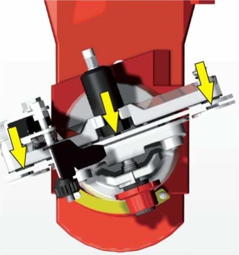 Tecomec Super Jolly Bench Mounted Chain Grinder (120V) with Hydraulic Clamp 115