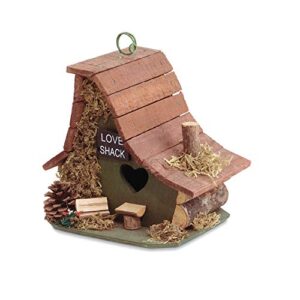 songbird valley slc-29634 29634 love shack birdhouse, multicolor
