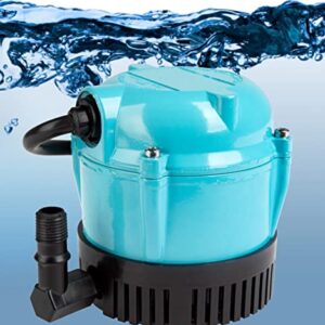 Little Giant 500203, 1-A 115 Volt, 1/200 HP, 170 GPH Small Submersible Permanently Oiled Pump for Fountain, Water Displays and Air Conditioners, 6-Foot Cord, Blue,