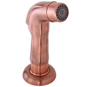 kingston brass kbs796sp made to match kitchen faucet side sprayer, antique copper