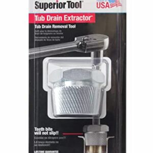 Superior Tool 05255 1.5" Tub Drain Extractor-Removes One and a Half Inch Old or Stubborn Tub Drains