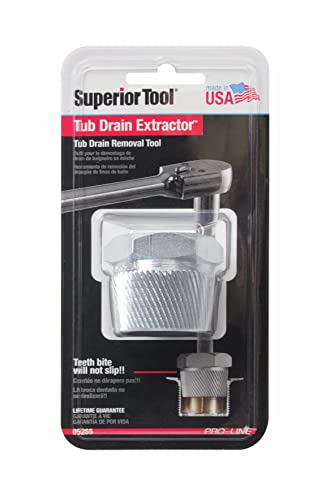 Superior Tool 05255 1.5" Tub Drain Extractor-Removes One and a Half Inch Old or Stubborn Tub Drains