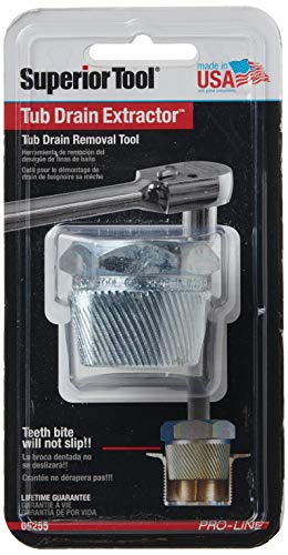 Superior Tool 05255 1.5" Tub Drain Extractor-Removes One and a Half Inch Old or Stubborn Tub Drains