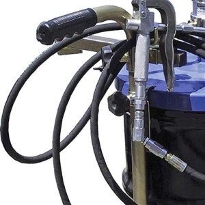 AFF Air Operated Portable Grease Unit with Model 4-Wheel Cart, For Use with 16-Gallon Containers, 70-110 PSI, 8622A