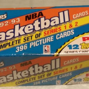 Topps 1992-93 NBA Basketball Cards Complete Set of Series 1 & 2, Plus 12 Topps Gold Series Cards