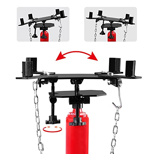 BIG RED TR4053 Torin Hydraulic Garage/Shop Telescoping Transmission Floor Jack: 1/2 Ton (1,000 lb) Capacity, Red