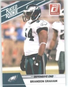 2010 donruss rated rookies football card #10 brandon graham - philadelphia eagles (rc - rookie card) nfl trading card