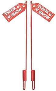 snowplow aftermarket manufacturing blade guide kit, 25 in, red, w/flag