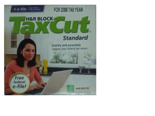 H & R Block TaxCut for Tax Year 2008 Standard