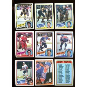 1984 topps hockey complete 165 card set, steve yzerman, pat lafontaine rookie