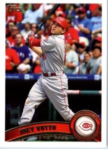 2011 topps baseball card #5 joey votto - cincinnati reds - mlb trading card