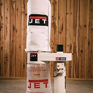 JET DC-650MK Dust Collector, 5-Micron Bag Filter, 650 CFM, 1 HP, 1Ph 115/230V (708642MK)