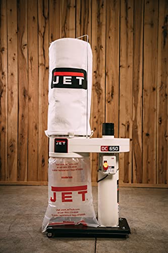 JET DC-650MK Dust Collector, 5-Micron Bag Filter, 650 CFM, 1 HP, 1Ph 115/230V (708642MK)