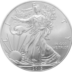 2013-1 Ounce American Silver Eagle Shipping .999 Fine Silver with our Certificate of Authenticity Dollar Uncirculated US Mint