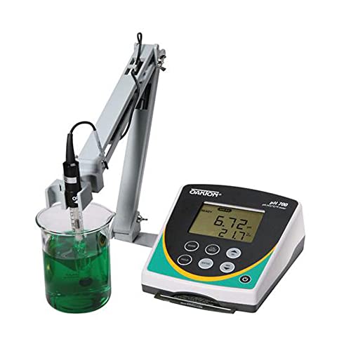 Oakton Instruments WD-35419-10 Series pH 700 Benchtop Meter with Double-Junction Glass pH Electrode, ATC Probe and Stand, 110/220 VAC