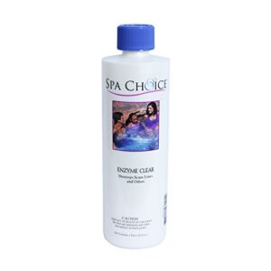 spachoice 472-3-1011 enzyme clear cleaning solution for spas and hot tubs, 1-pint