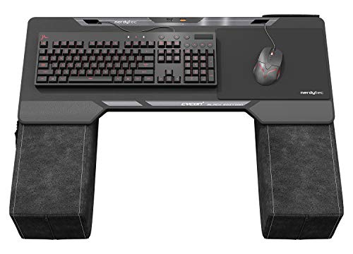 Couchmaster CYCON² Black Edition - Couch Gaming Desk for Mouse & Keyboard (for PC, PS4/5, Xbox One/Series X), Ergonomic lapdesk for Couch & Bed